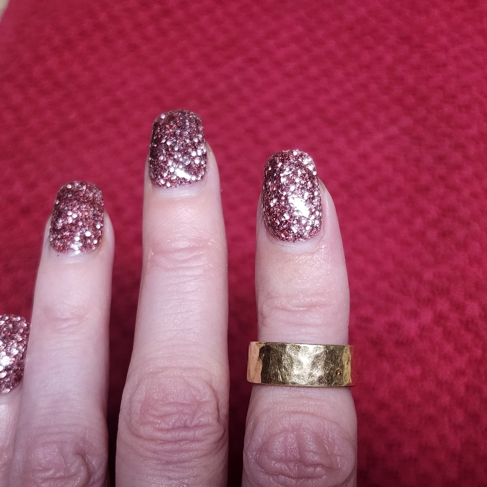 James avery Gold Hammered Ring